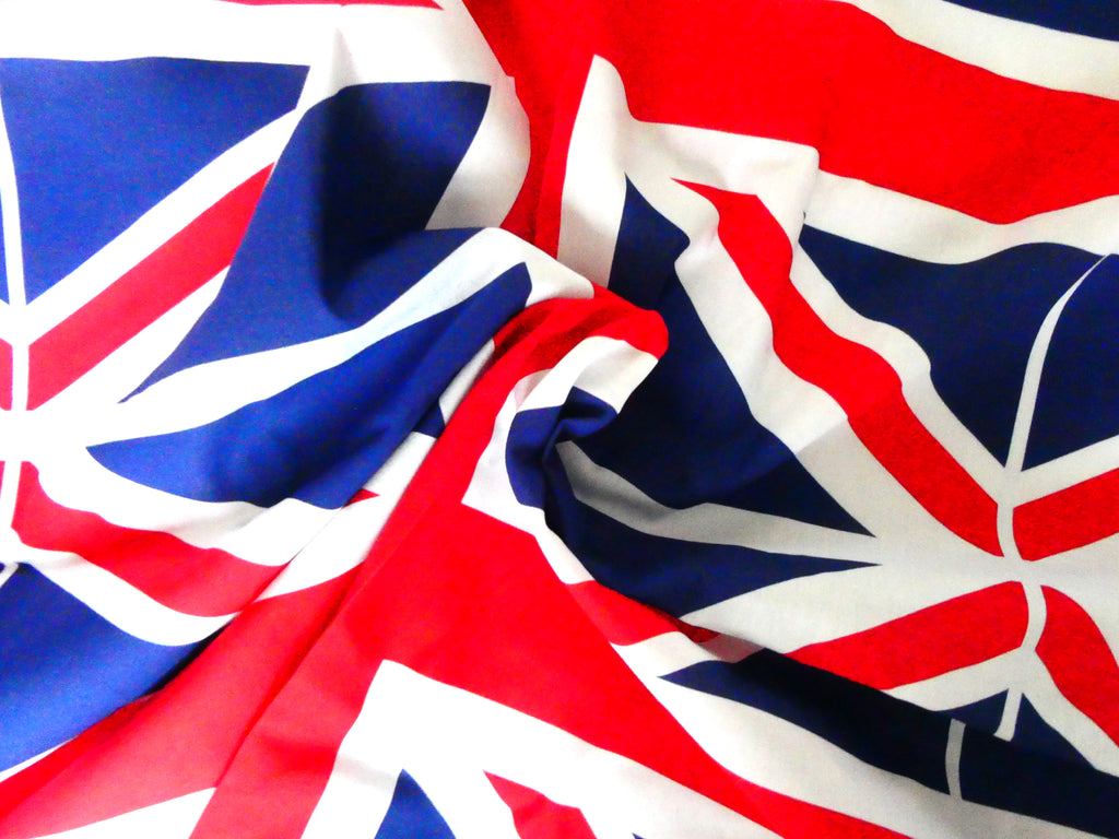 british flag cotton fabric