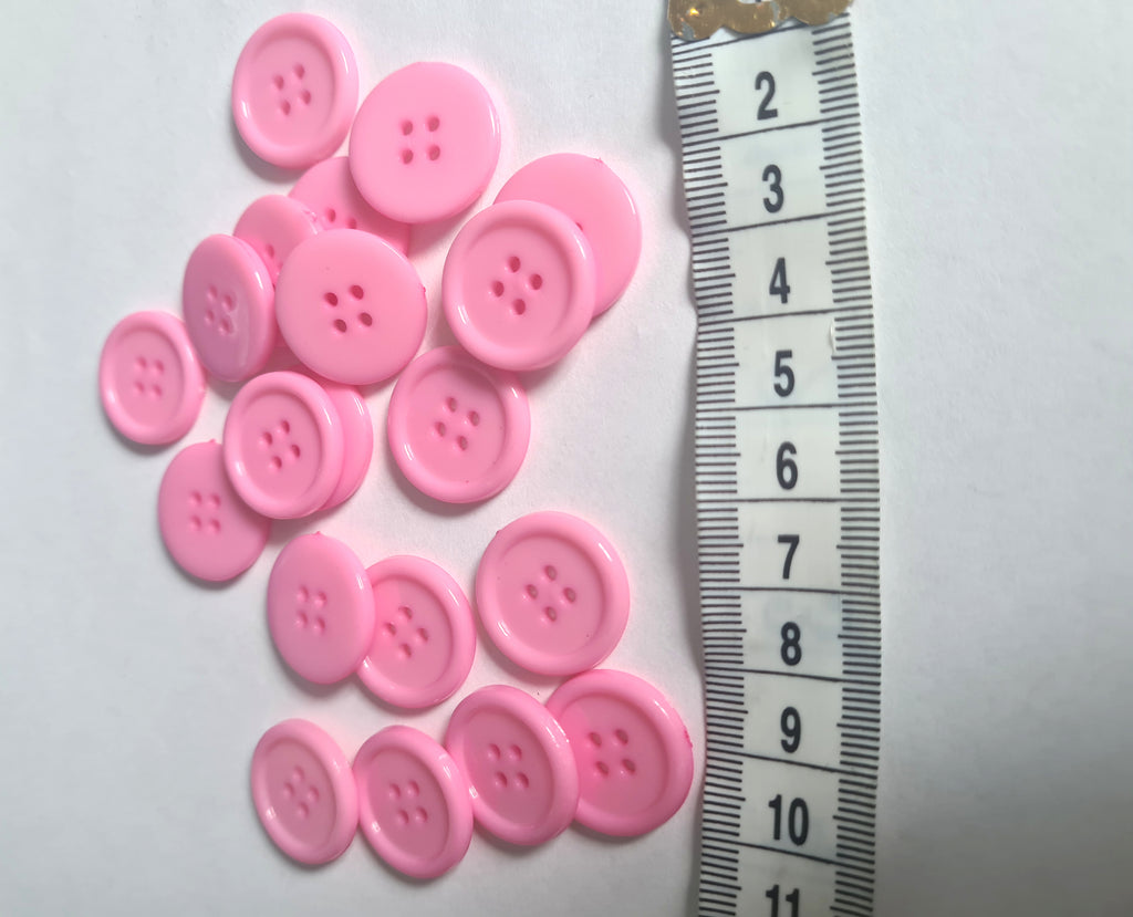 kids pink buttons