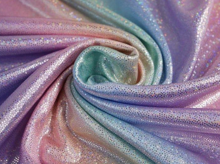 pastel rainbow dress fabric 