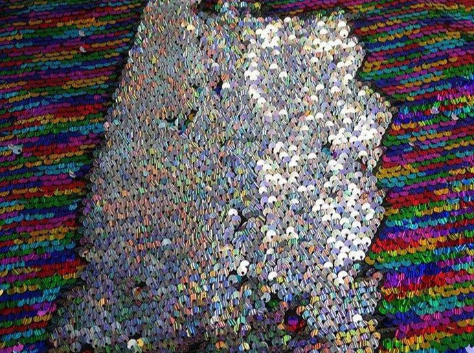 flip rainbow sequin fabric 