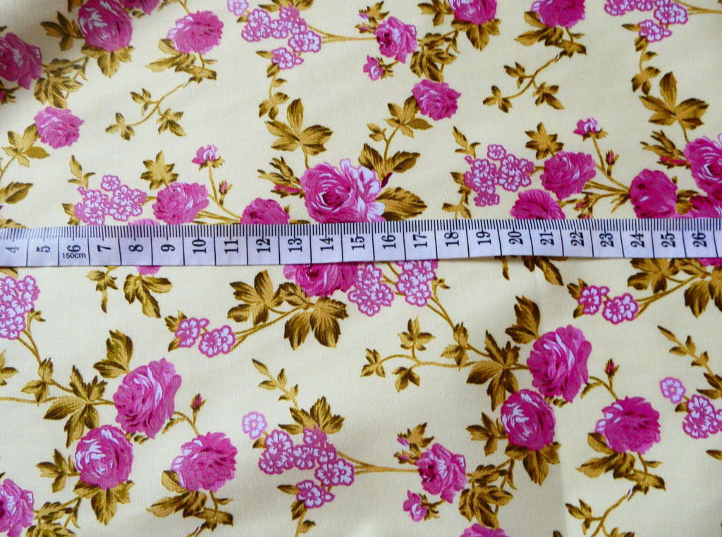 floral cotton poplin fabric 