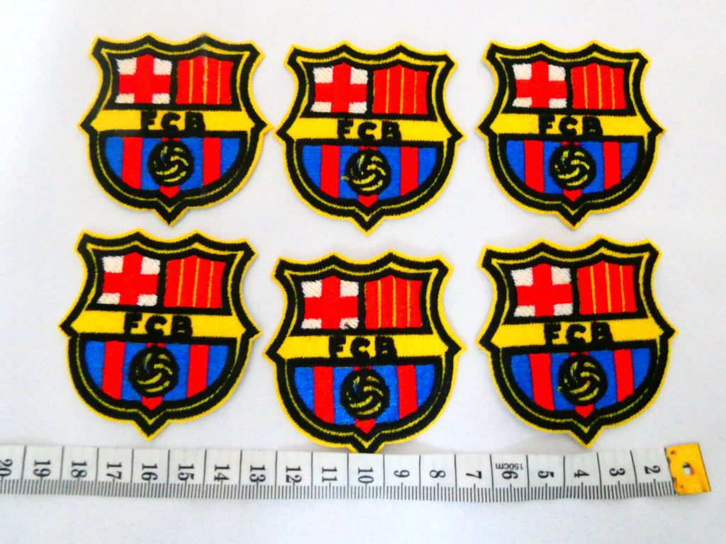 Football team iron on patches