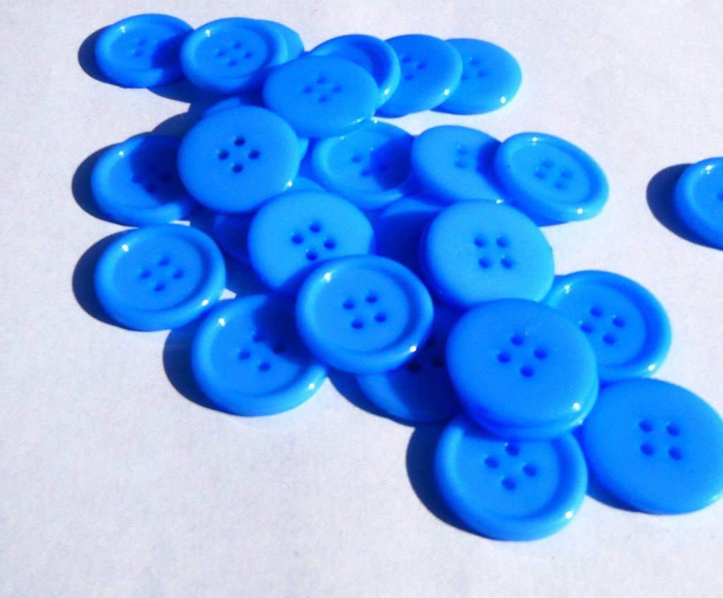 blue sewing buttons