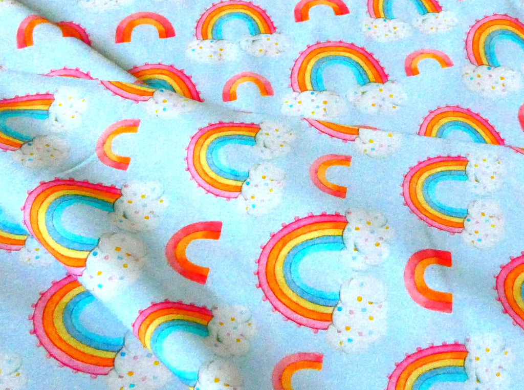 rainbow cotton fabric 