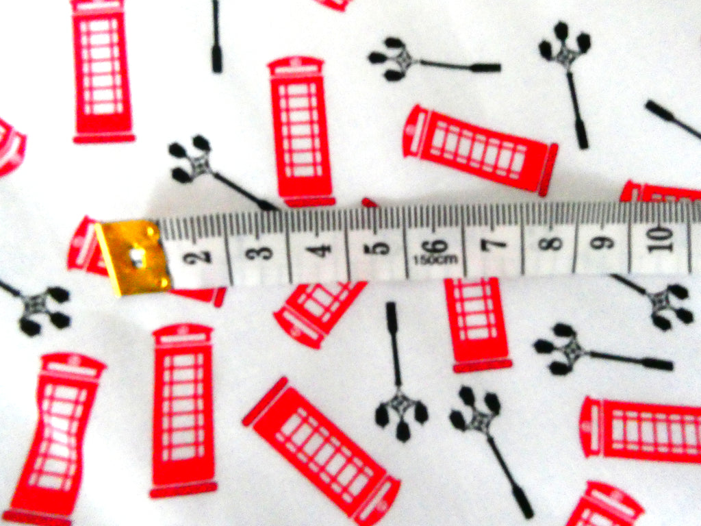 london phone box fabric 