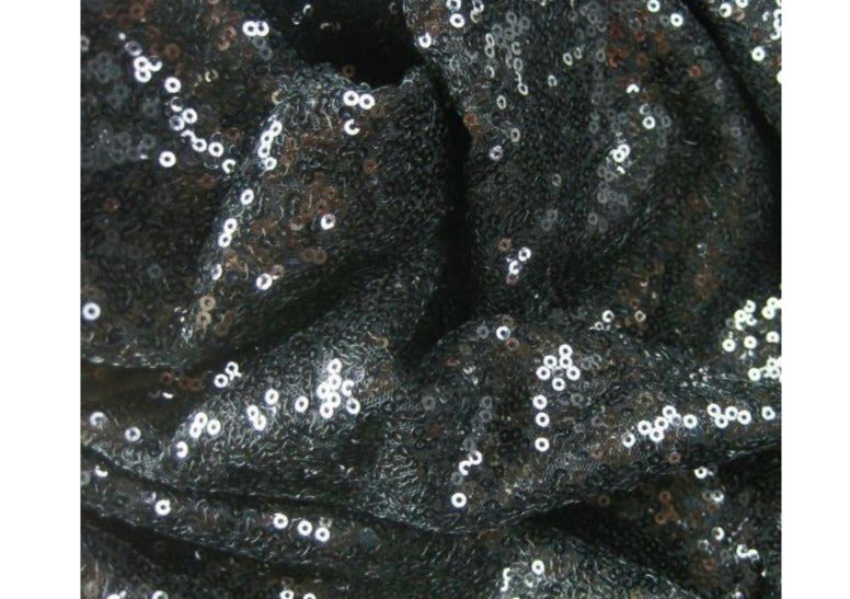 black sequin fabric uk