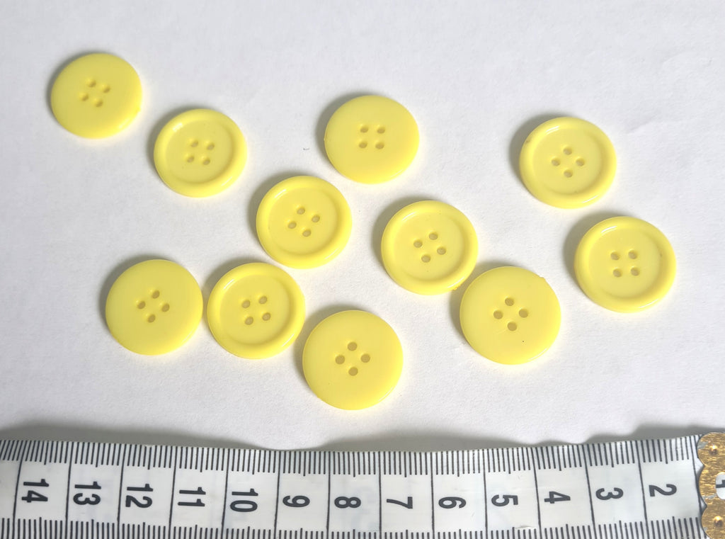 yellow sewing buttons