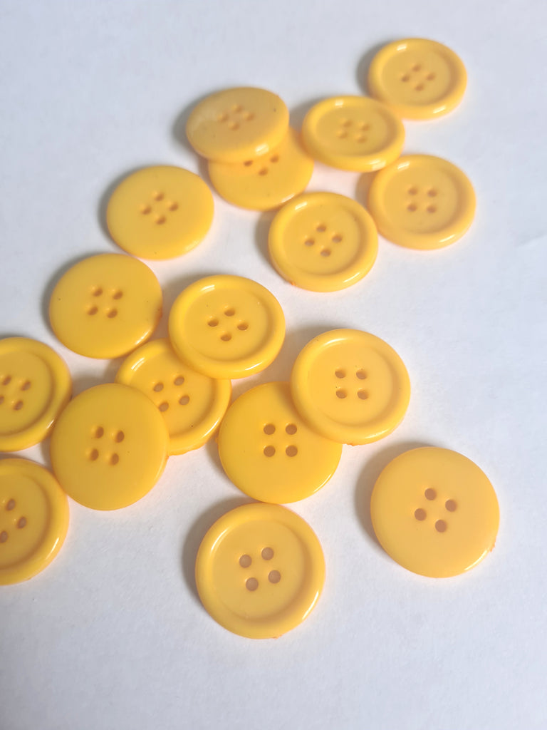 mustard yellow buttons 