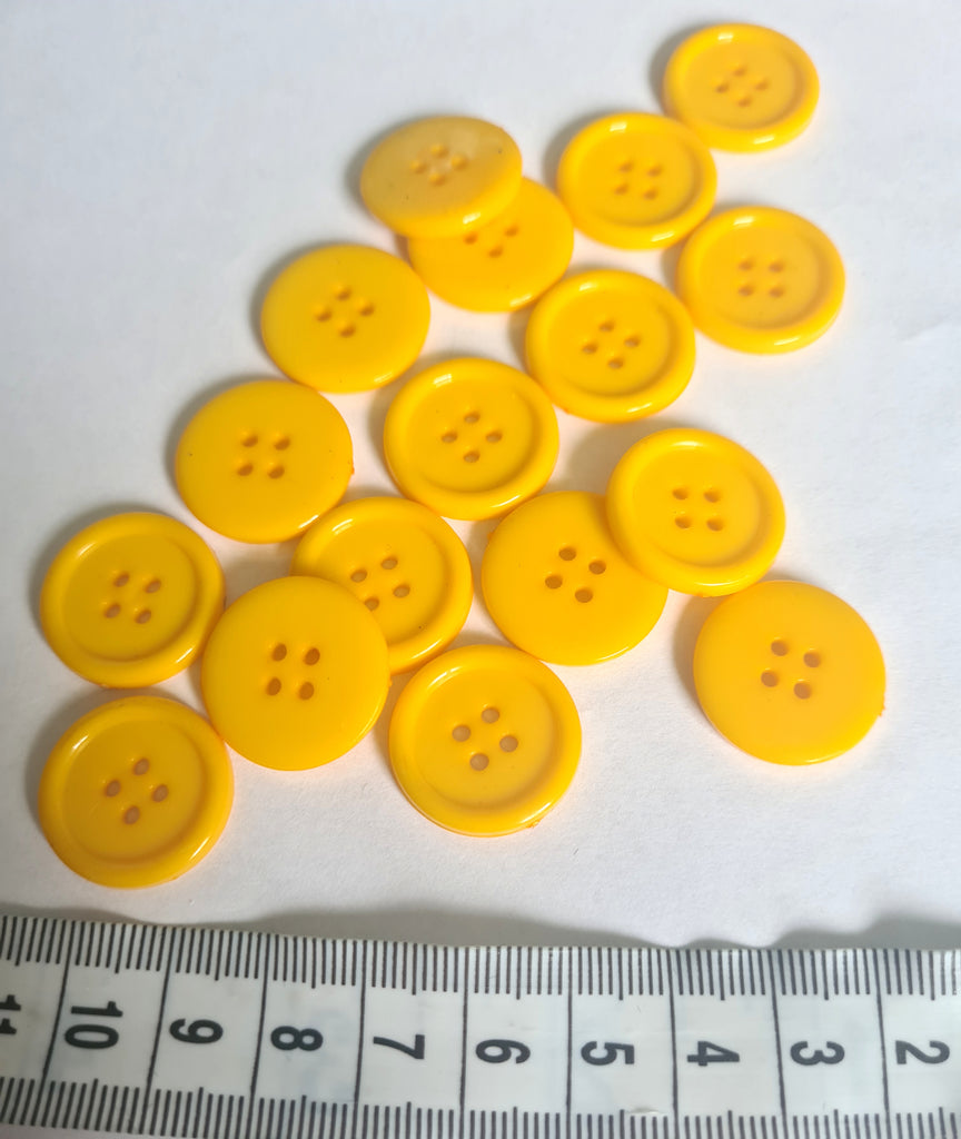 yellow sewing buttons uk