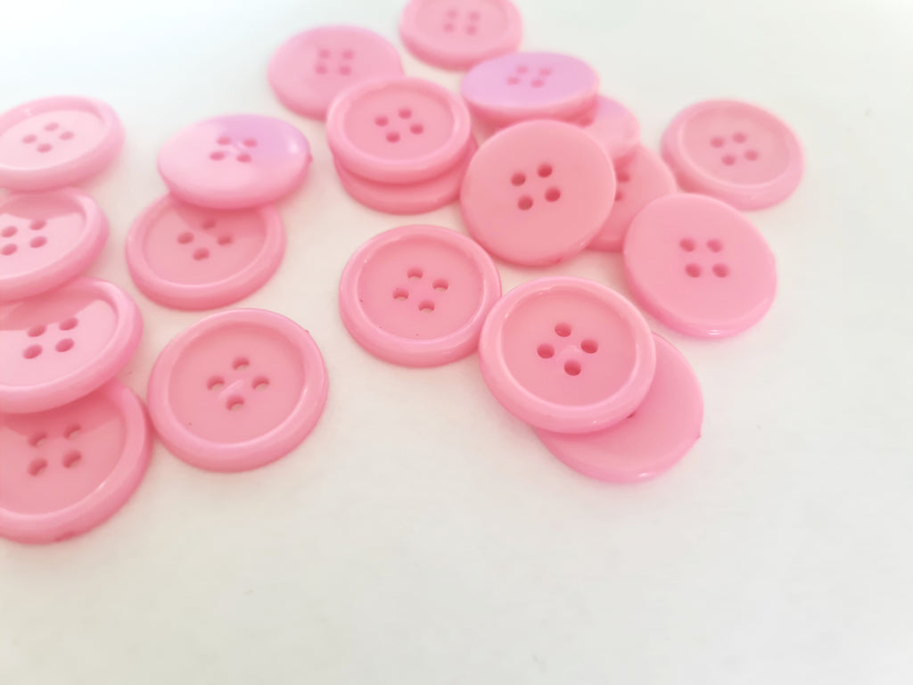 baby pink round buttons 