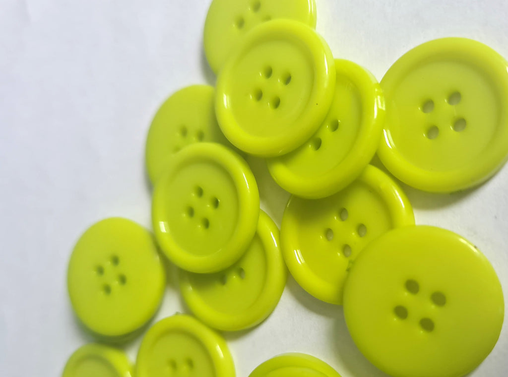 lime green buttons 