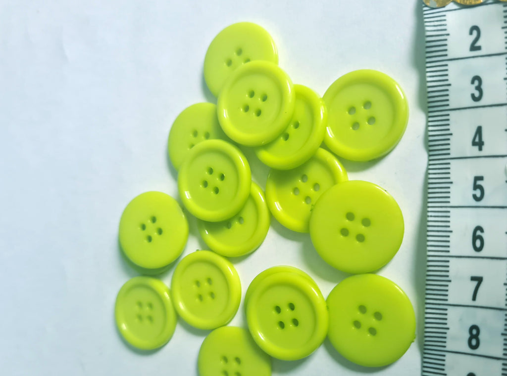green sewing buttons 