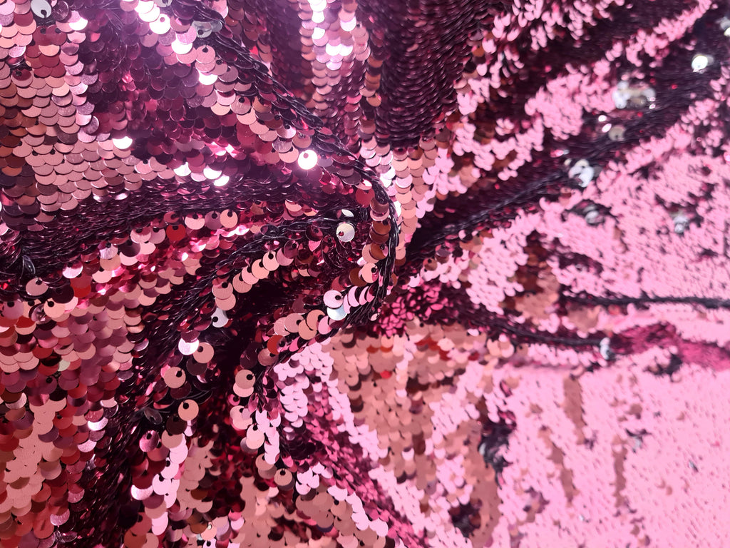 pink sequin fabric 