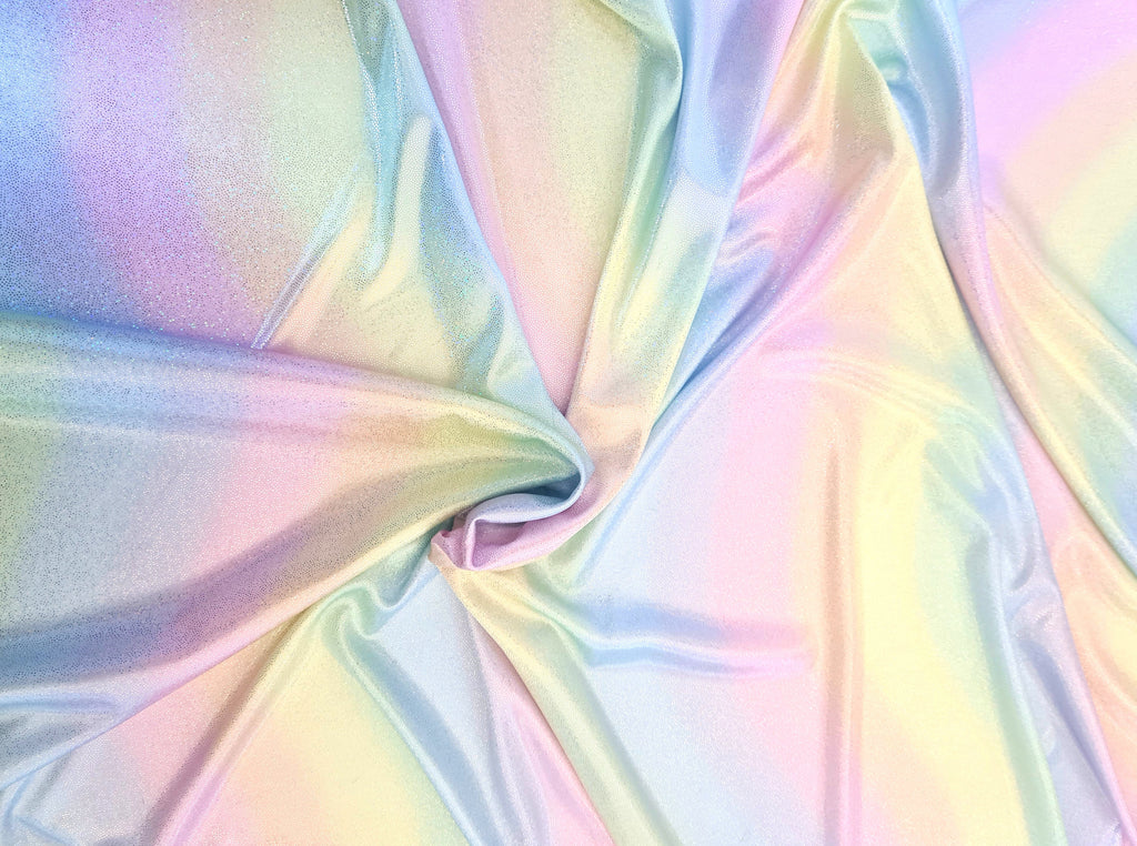 pastel rainbow lycra fabric 