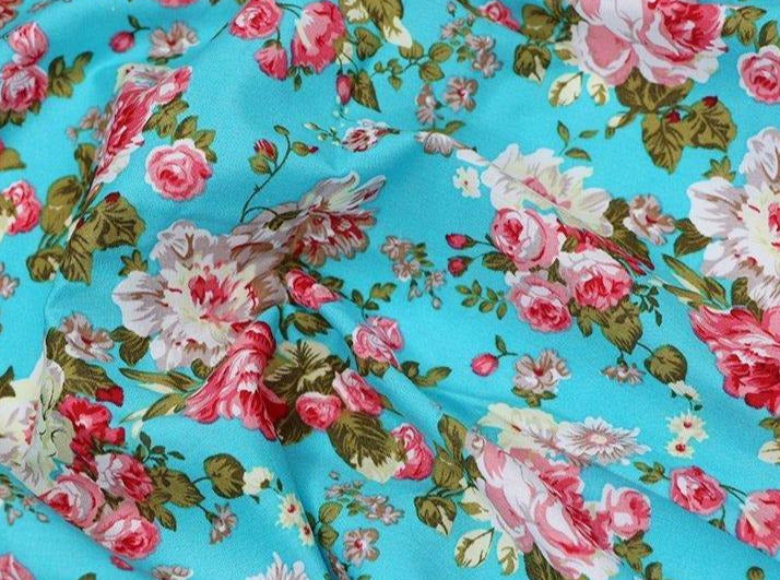 floral summer fabric 