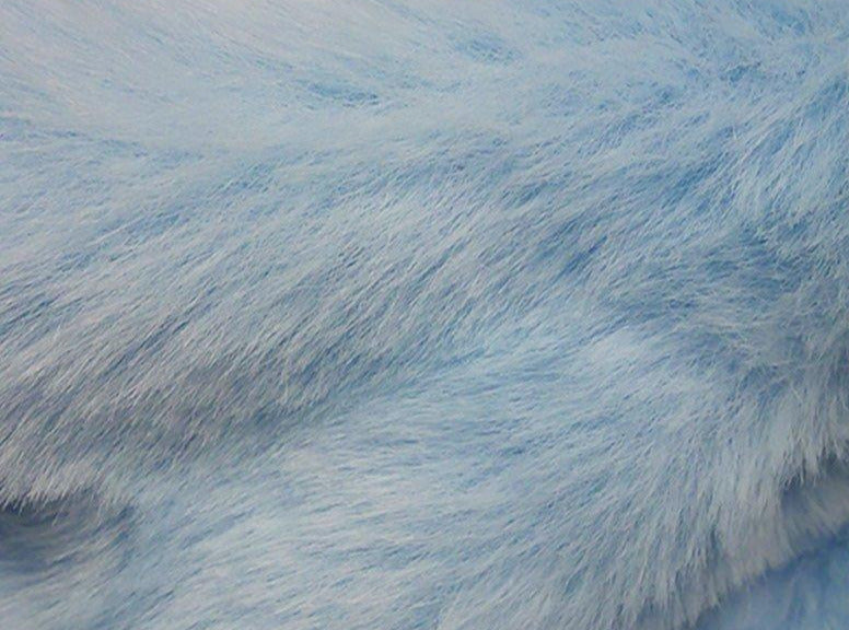 blue faux fur fabric uk