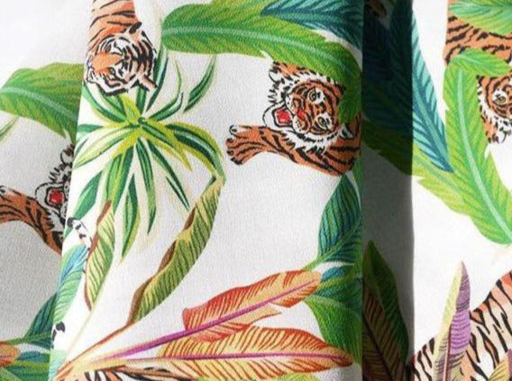 jungle style cotton fabric 