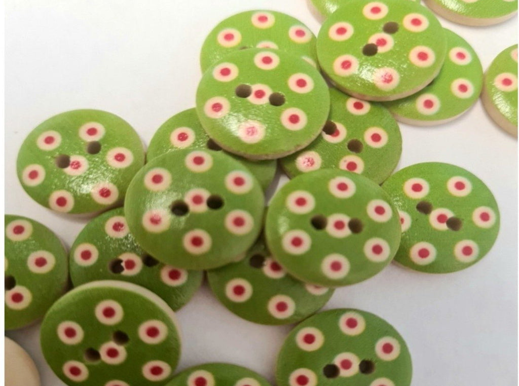 green dots buttons