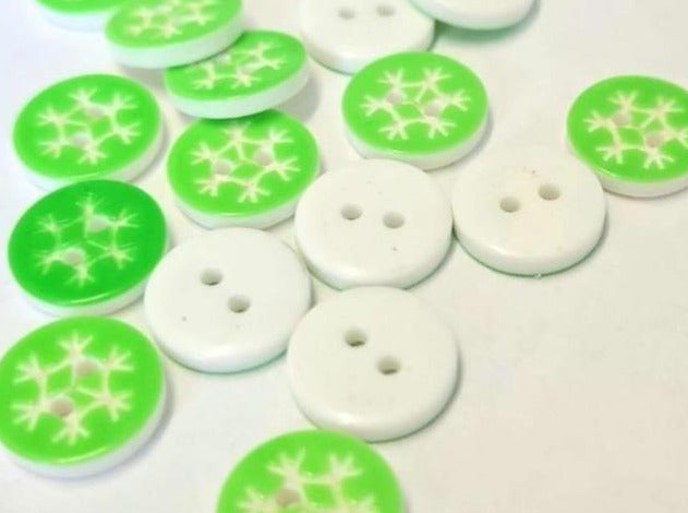 snowflake buttons uk