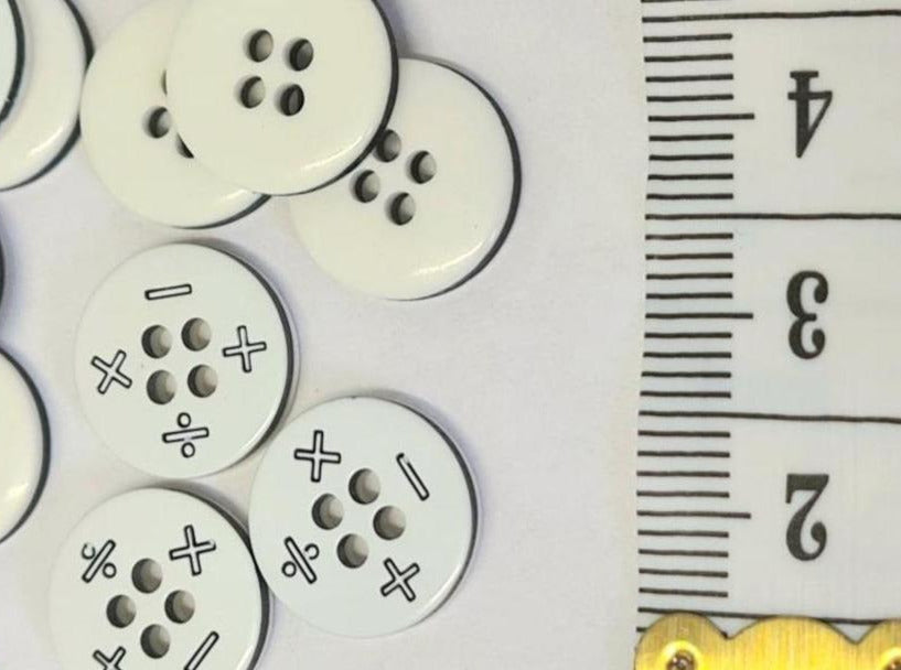 small white buttons uk