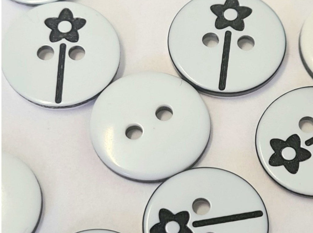 small floral buttons 
