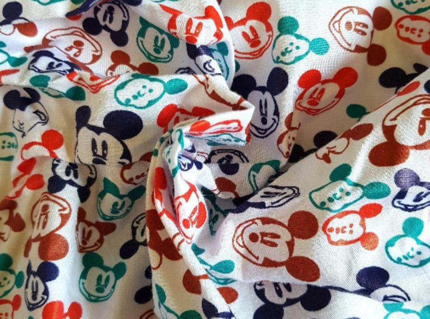 mickey mouse cotton fabric