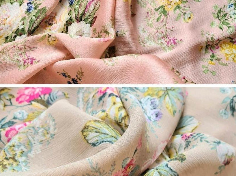floral chiffon fabric