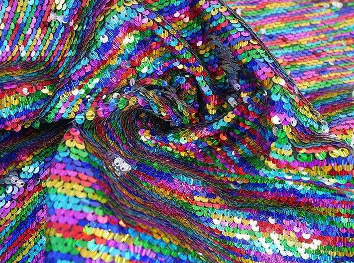 rainbow sequin fabric uk